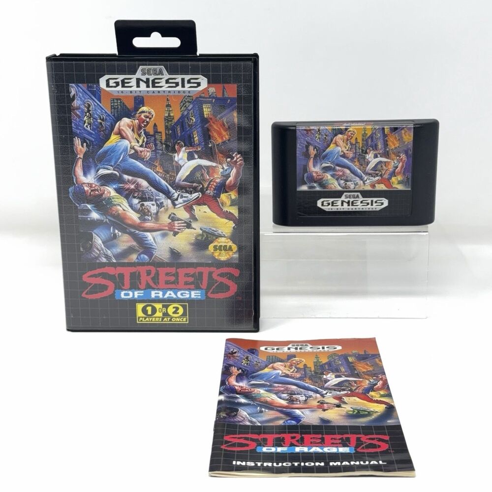 Streets of Rage Sega Genesis 1991 Complete CIB Refurbished Tested